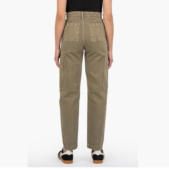 KUT from the Kloth Jeans Kiera High Waist Slim Barrel Cargo NWT size 00 Cotton - Picture 3 of 15